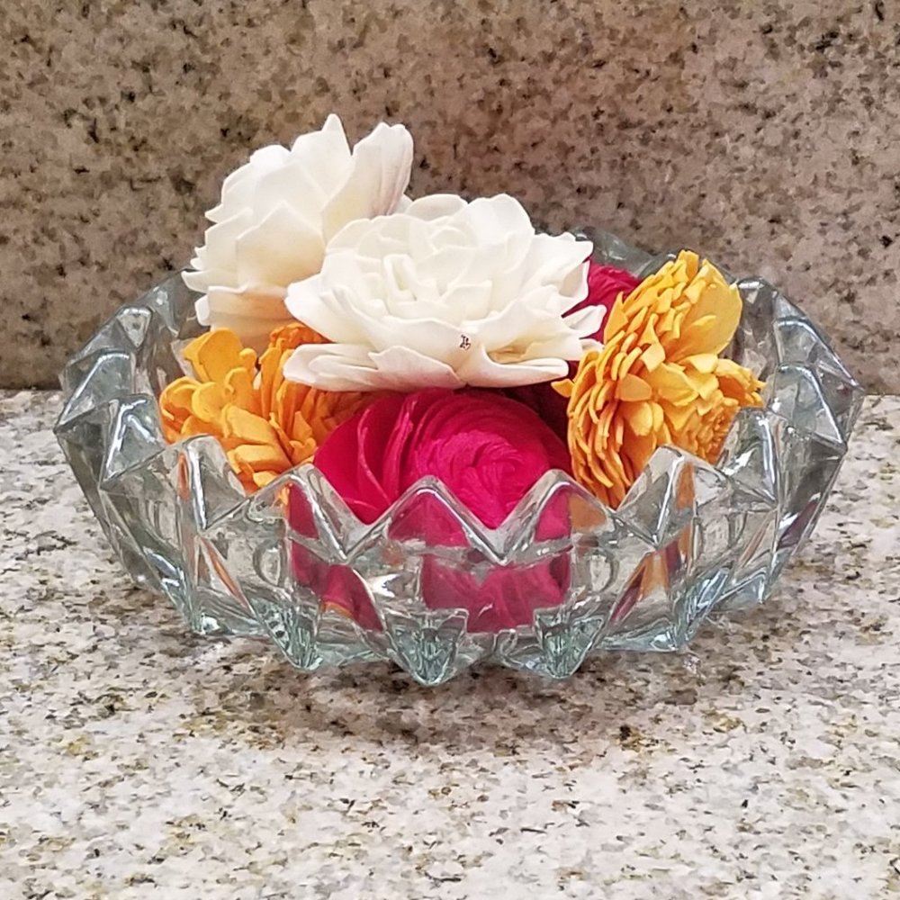 KIG Malaysia Clear Glass Candy Dish 6"